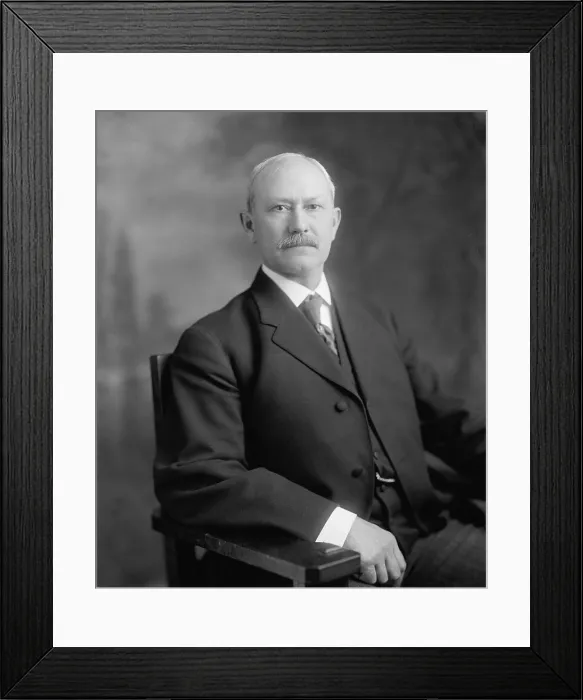 Framed Print : Richard Ballinger 1858-1922 was President Howard Taft's Secretary of the Interior from 1909-1911