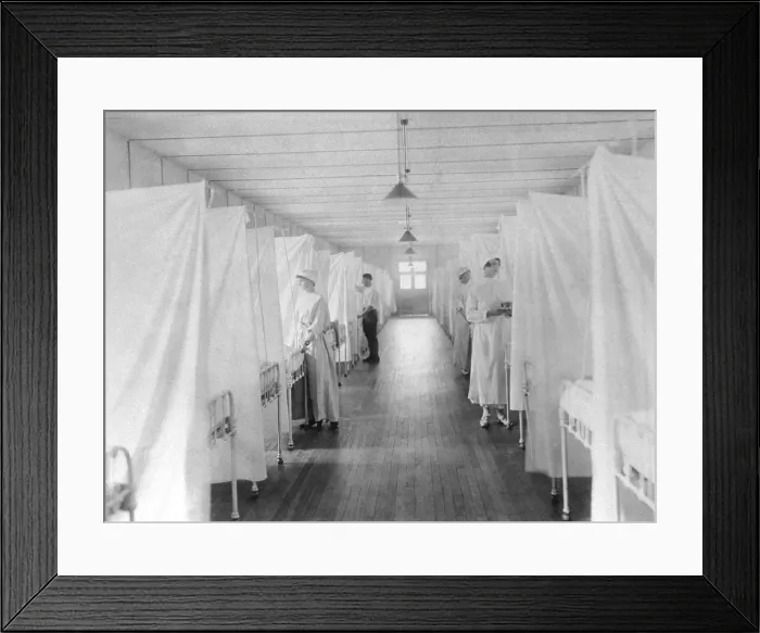 Framed Print : Spanish Flu Epidemic 1918-19 Framed Print : Spanish Flu Epidemic 1918-19