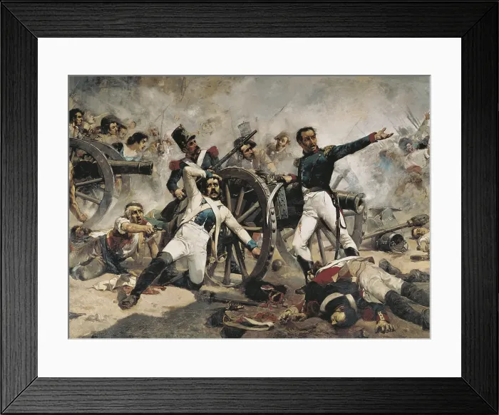 Framed Print : SOROLLA, Joaquin (1863-1923). The Second of May. 1884. Spain. Peninsular War (1808). The Second of May. Detail. Oil on canvas. SPAIN. Vilanova i la Geltru