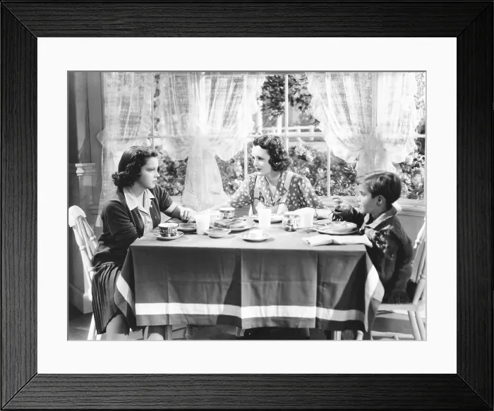 Framed Print : LISTEN, DARLING, from left: Judy Garland, Mary Astor, Scotty Beckett, 1938