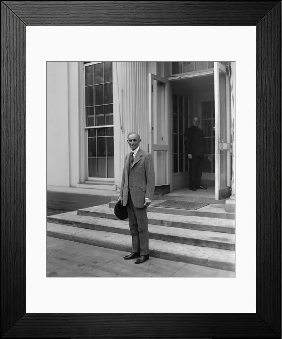 Framed Print : Henry Ford 1863-1947 in Washington D.C. February 9 1927. LC-DIG-npcc-16583 Framed Print : Henry Ford 1863-1947 in Washington D.C. February 9 1927. LC-DIG-npcc-16583