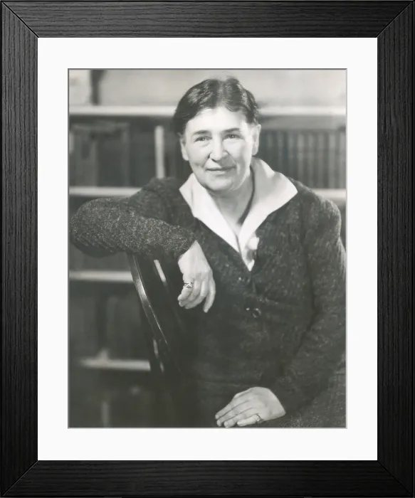 Framed Print : Willa Cather at the time she wrote LUCY GAYHEART. Photo by Nicholas Muray, ca. 1935