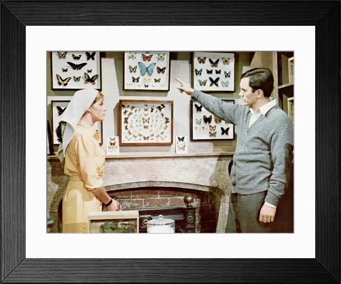 Framed Print : THE COLLECTOR, from left: Samantha Eggar, Terence Stamp, 1965