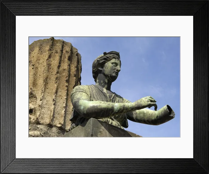 Framed Print : ITALY. Pompeii. Temple of Apollo. Statue of Diana. Roman art. Early Empire. - Rafa Perez / Iberfoto / Everett Collection (380182)**US SALES ONLY**