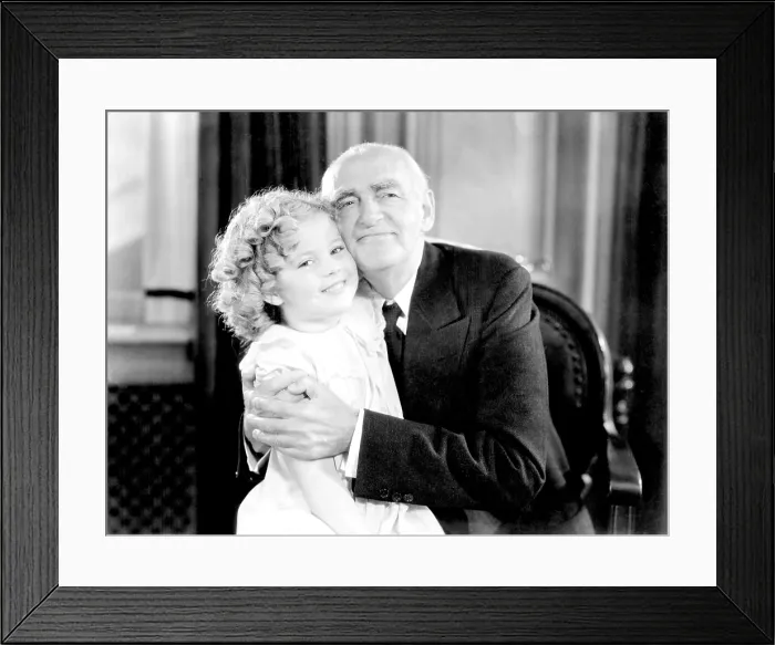 Framed Print : POOR LITTLE RICH GIRL, Shirley Temple, Claude Gillingwater, 1936, (c) 20th Century Fox, TM & Copyright  /  Courtesy: Everett Collection