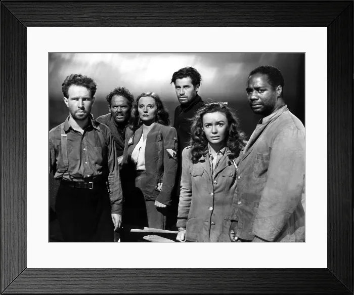 Framed Print : LIFEBOAT, Hume Cronyn, Henry Hull, Tallulah Bankhead, John Hodiak, Mary Anderson, Canada Lee, 1944, TM & Copyright (c) 20th Century Fox Film Corp. All rights reserved