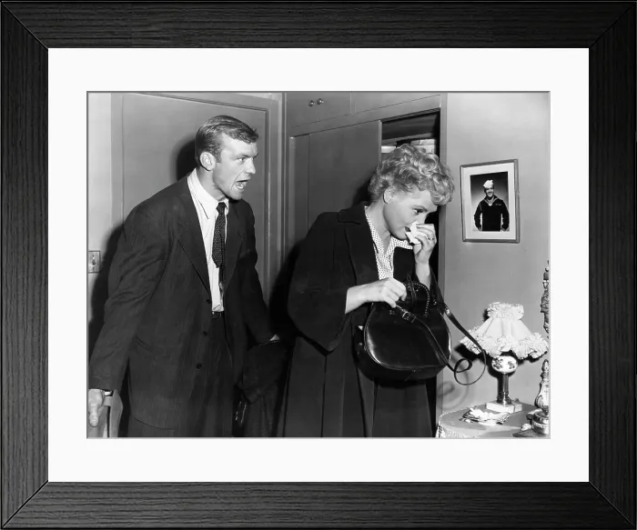 Framed Print : THE MARRYING KIND, Aldo Ray, Judy Holliday, 1952