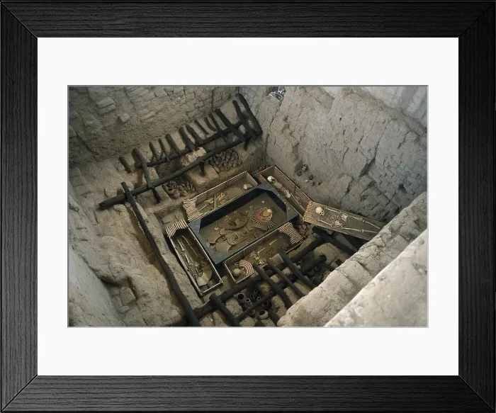 Framed Print : PERU. SipAn. Royal Tombs of SipAn Museum. Royal Tomb of the Lord of SipAn (3rd c.). Moche or Mochica Art. - Alfons Rodriguez / Iberfoto / Everett Collection (296392)**US SALES ONLY**