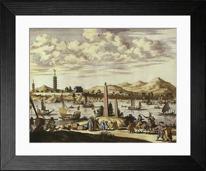 Framed Print : China (18th c.). Hitsiu. Etching. FRANCE. Paris. National Library. - M.C.Esteban / Iberfoto / Everett Collection (256812)**US SALES ONLY**