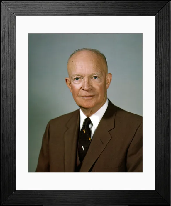 Framed Print : President Dwight Eisenhower. February 1959