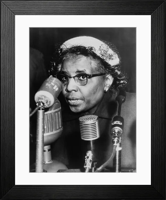 Framed Print : Annie Lee Moss, 48, was suspended from her Pentagon job in 1954 after she was accused of being a Communist Party member in the 1940s