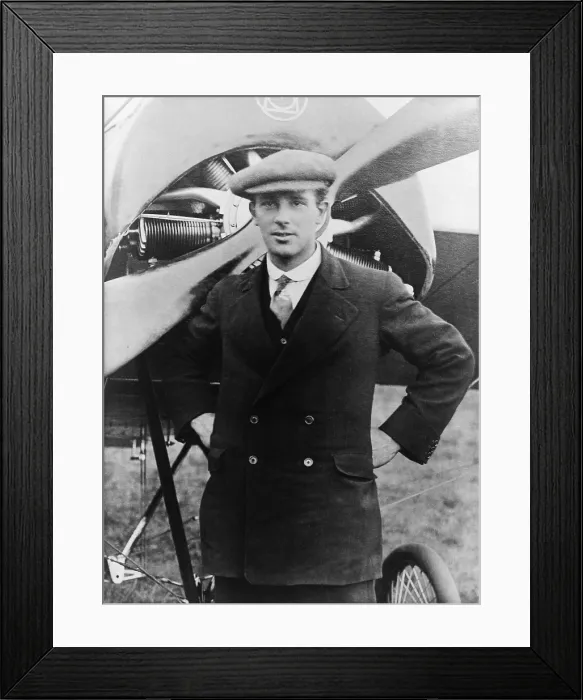 Framed Print : Harry Hawker 1889-1921 Australian aviator and co-founder of Hawker Aircraft. May 1919. LC-USZ62-107682