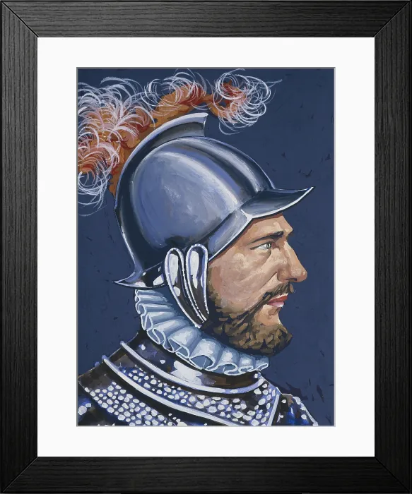 Framed Print : ALMAGRO, Diego de (1475-1538). Spanish conquistador in Peru. Oil. - Fonollosa / Iberfoto / Everett Collection (381843)**US SALES ONLY**