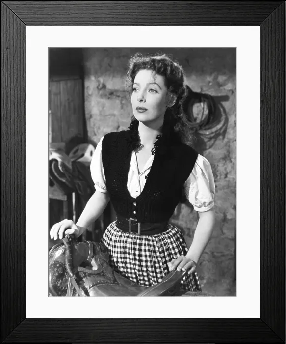 Framed Print : ALONG CAME JONES, Loretta Young, 1945