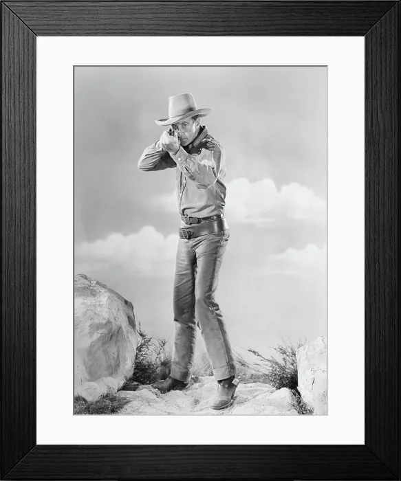 Framed Print : ALONG CAME JONES, Gary Cooper, 1945