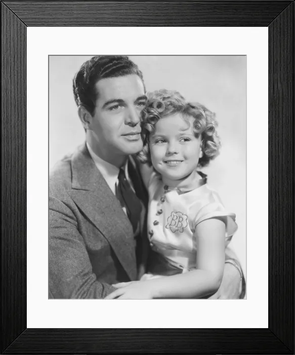 Framed Print : POOR LITTLE RICH GIRL, from left: Michael Whalen, Shirley Temple, 1936, TM & Copyright 20th Century Fox Film Corp. / courtesy Everett Collection