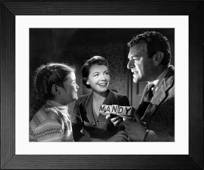 Framed Print : MANDY, Mandy Miller, Phyllis Calvert, Jack Hawkins, 1952