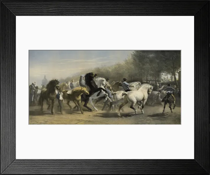 Framed Print : THE HORSE FAIR (1855), by the French female artist Rosa Bonheur (1822-1899). The original hangs in the Metropolitan Museum of Art in New York