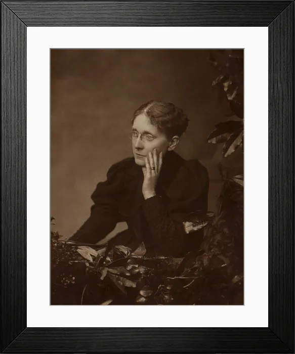 Framed Print : Frances Willard (1839-1898), American founder of the World Woman's Christian Temperance Union in 1883