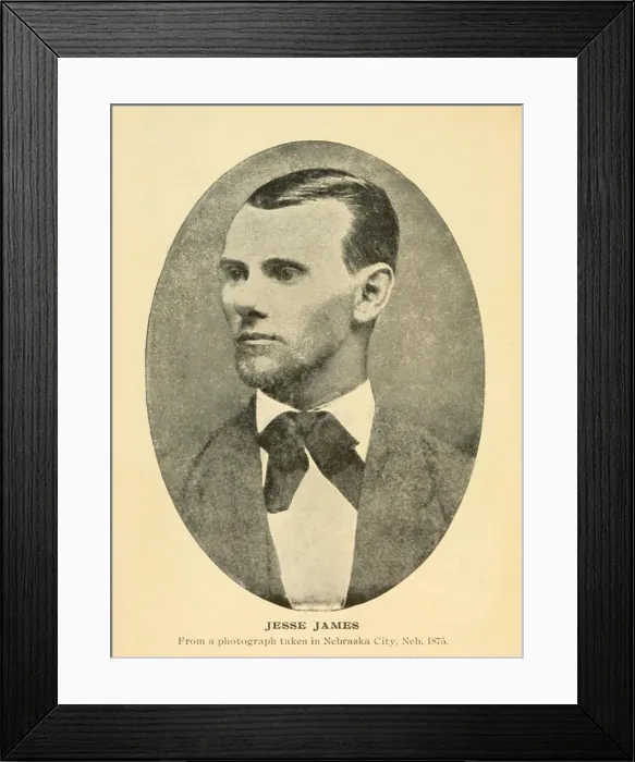 Framed Print : Jesse James (1847-1882) Framed Print : Jesse James (1847-1882)