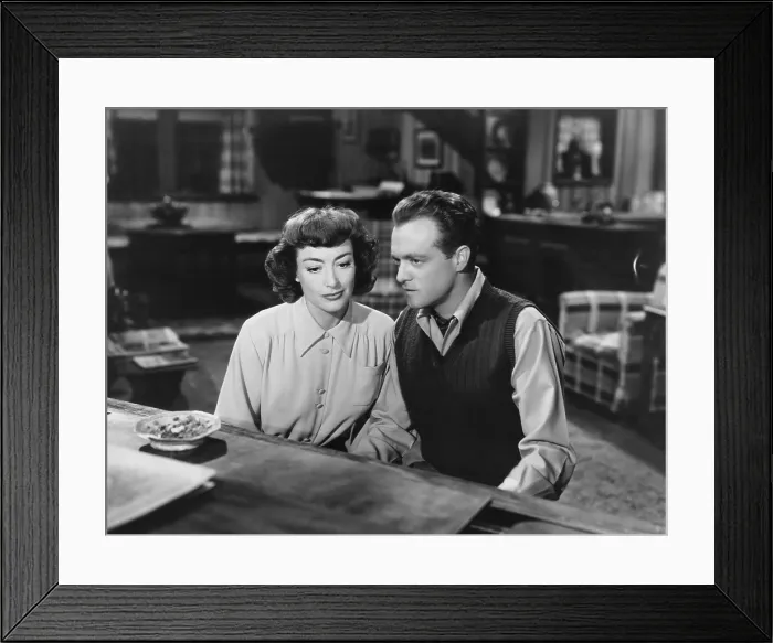 Framed Print : POSSESSED, from left, Joan Crawford, Van Heflin, 1947
