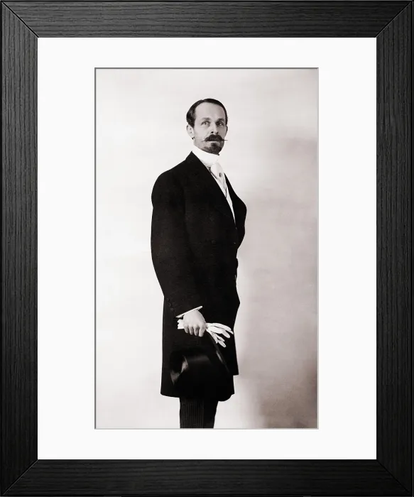 Framed Print : Burton Holmes (1870-1958), was an American traveler, photographer, and filmmaker, who coined the term travelogue