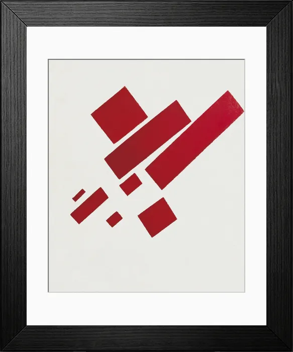 Framed Print : MALEVICH, Kazimir Severinovich (1878-1935). Eight Red Rectangles. 1915. Suprematism. Oil on canvas. NETHERLANDS. Amsterdam. Municipal Museum