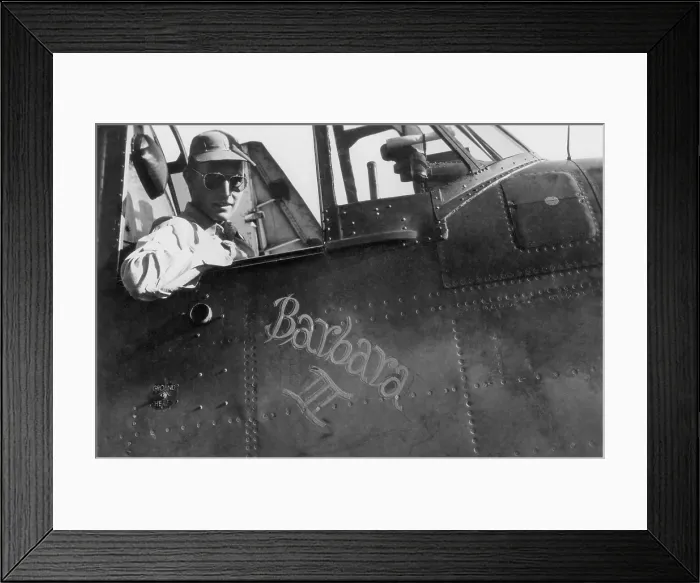 Framed Print : George Bush a naval aviator in the cockpit of his TBM Avenger a torpedo bomber during World War II. The plane was named for his girlfriend later his wife Barbara Framed Print : George Bush a naval aviator in the cockpit of his TBM Avenger a torpedo bomber during World War II. The plane was named for his girlfriend later his wife Barbara