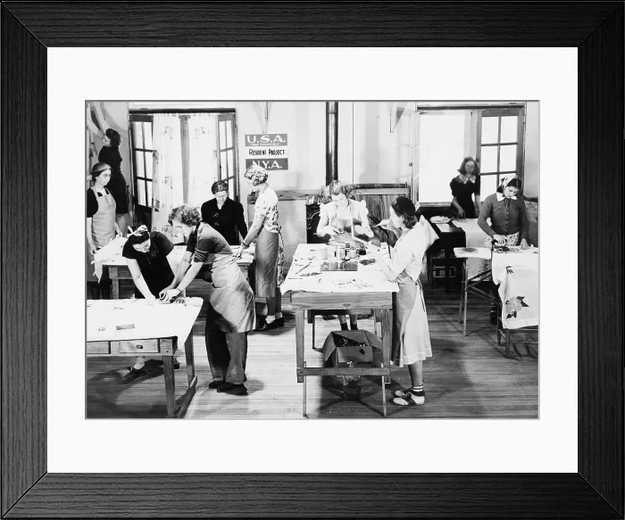 Framed Print : Franklin Roosevelt's New Deal program, the National Youth Administration, addressed the education and employment training needs citizens between ages sixteen and twenty-five Framed Print : Franklin Roosevelt's New Deal program, the National Youth Administration, addressed the education and employment training needs citizens between ages sixteen and twenty-five