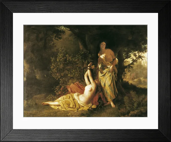 Framed Print : PUEBLA, Dioscoro Teofilo de la (1832-1901). The Cid's Daughters. 1871. Historical painting. Oil on canvas. SPAIN. Madrid. Prado Museum