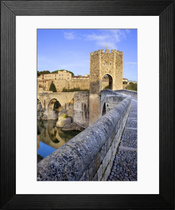 Framed Print : SPAIN. Besalu. Romanesque bridge over the Fluvi river. Romanesque art. - Lucas Vallecillos / Iberfoto / Everett Collection (258147)**US SALES ONLY** Framed Print : SPAIN. Besalu. Romanesque bridge over the Fluvi river. Romanesque art. - Lucas Vallecillos / Iberfoto / Everett Collection (258147)**US SALES ONLY**