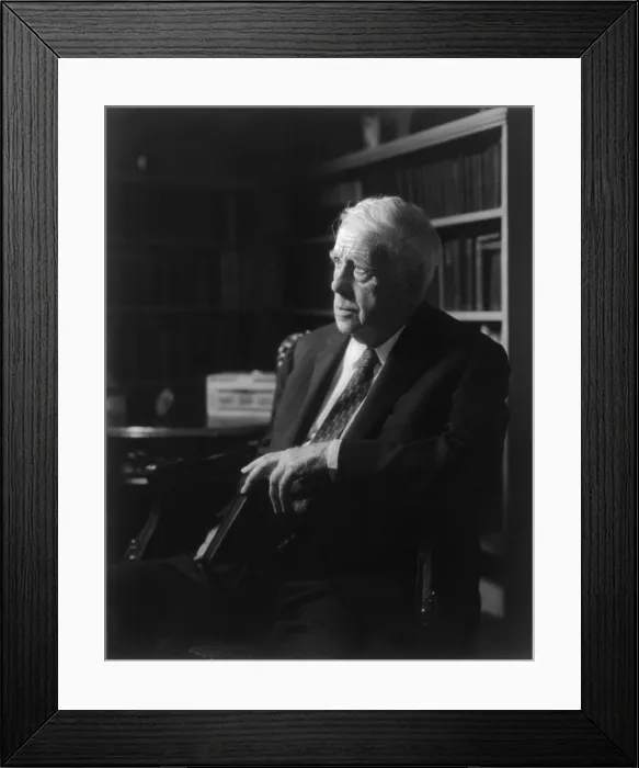 Framed Print : Robert Frost, received four Pulitzer Prizes for Poetry, in 1924, 1931, 1937, 1943. Portrait by Fabian Bachrach. (BSLOC_2013_9_70)