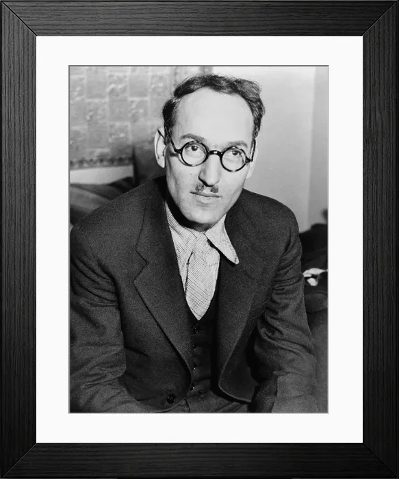 Framed Print : Edward Dahlberg, American expatriate poet and author after a 1933 visit to Germany