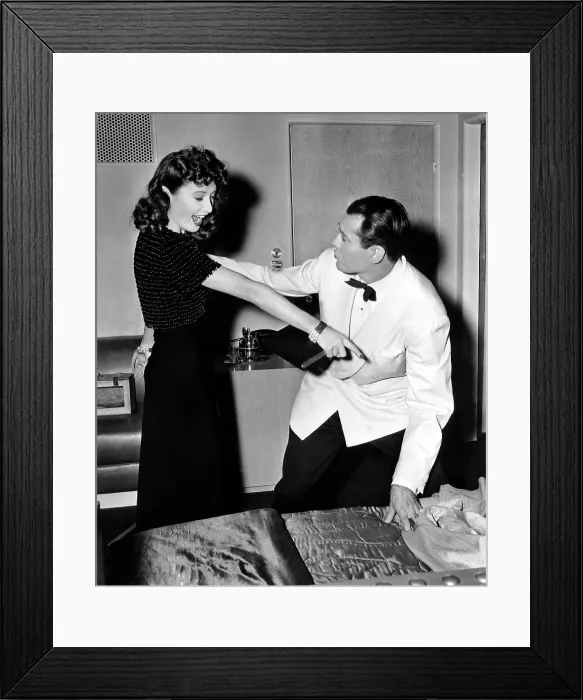 Framed Print : THE LADY EVE, Barbara Stanwyck, Henry Fonda, 1941