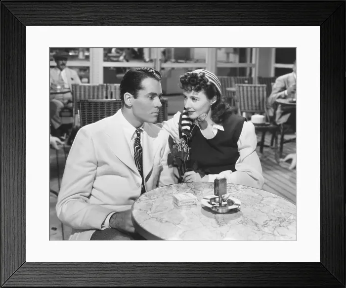 Framed Print : THE LADY EVE, from left: Henry Fonda, Barbara Stanwyck, 1941