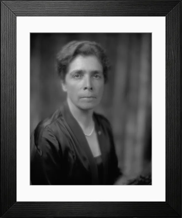 Framed Print : Virginia Gildersleeve was an feminist educator and Dean of Barnard College. Active in public affairs, she was the only female delegate representing the U.S