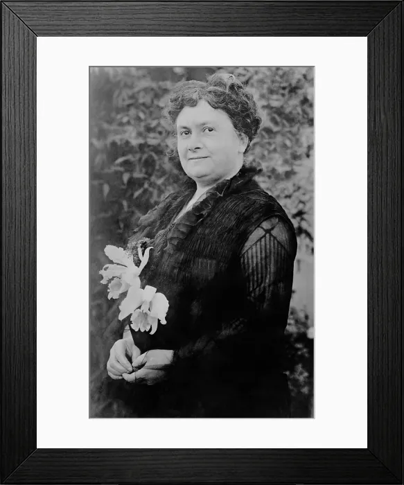 Framed Print : Maria Montessori, Italian education theorist. She adapted her methods of educating mentally disabled children to mainstream education. Ca. 1935. (BSLOC_2013_9_85)