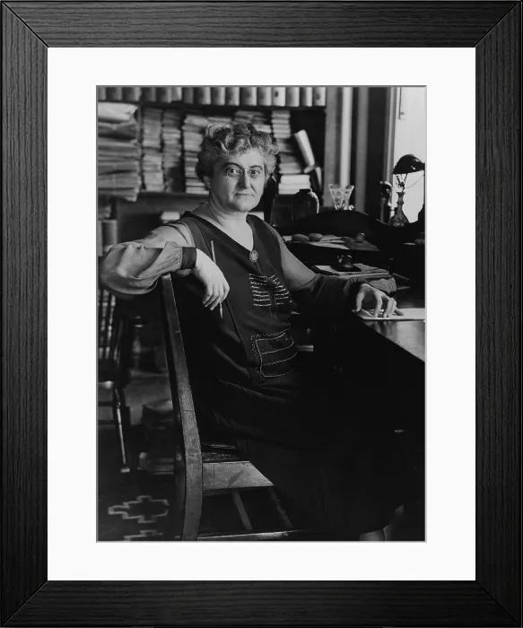 Framed Print : Rosika Schwimmer, Hungarian-born pacifist and feminist, ca. 1927