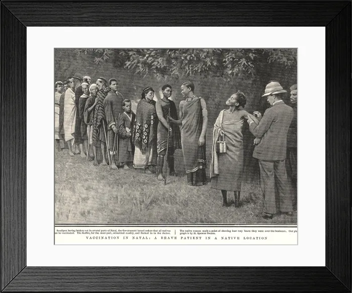 Framed Print : Africans of Natal, now a province in eastern Republic of South Africa