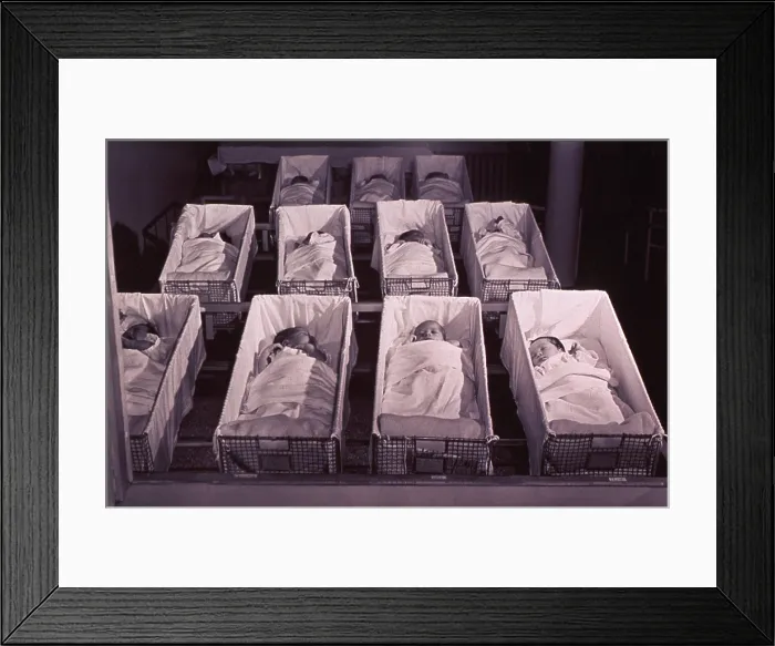 Framed Print : Newborns in the a nursery of Provident Hospital in Chicago, Illinois. 1942 Photo by Jack Delano Framed Print : Newborns in the a nursery of Provident Hospital in Chicago, Illinois. 1942 Photo by Jack Delano
