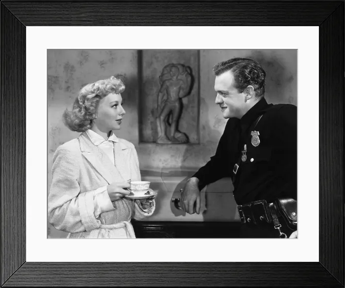 Framed Print : THE PROWLER, from left, Evelyn Keyes, Van Heflin, 1951 Framed Print : THE PROWLER, from left, Evelyn Keyes, Van Heflin, 1951
