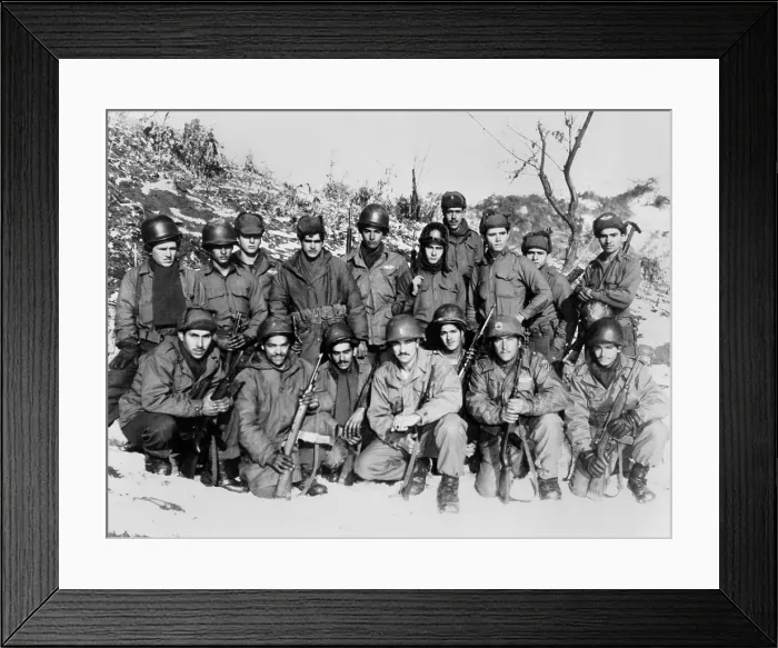 Framed Print : Puerto Rican National Guard, 60th Infantry Regiment. Over 60, 000 Puerto Ricans served in the military during the Korean War, 1950-53. (BSLOC_2014_11_155) Framed Print : Puerto Rican National Guard, 60th Infantry Regiment. Over 60, 000 Puerto Ricans served in the military during the Korean War, 1950-53. (BSLOC_2014_11_155)