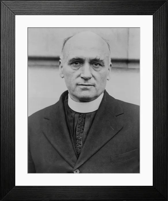 Framed Print : John Augustine Ryan, a Catholic moral theologian, ca. 1930. He promoted social reforms, many of which were incorporated in the New Deal, including a the minimum wage law Framed Print : John Augustine Ryan, a Catholic moral theologian, ca. 1930. He promoted social reforms, many of which were incorporated in the New Deal, including a the minimum wage law