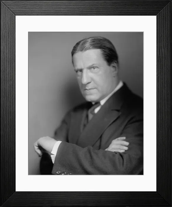Framed Print : Rabbi Stephen Wise was a progressive activist Jewish leader, ca. 1930. He was an activist for racial equality, and promoted Jewish civic organizations and Zionism