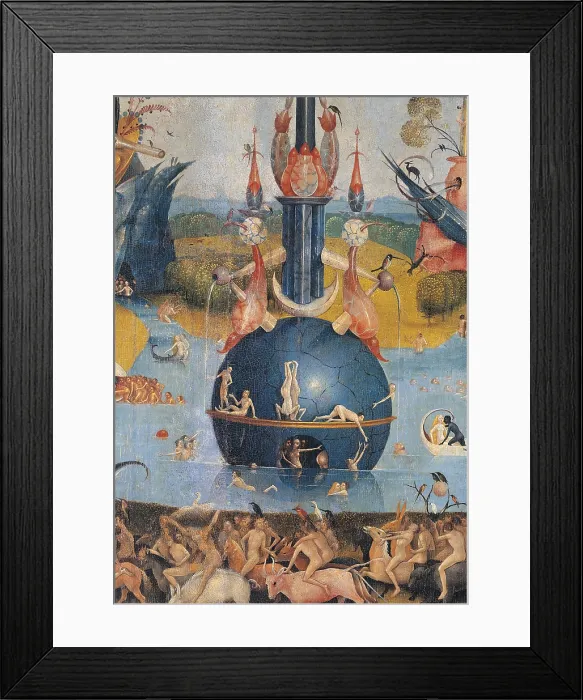 Framed Print : Charles III at St Peters, by Van Aeken Joren Anthoniszoon known as Bosch Hieronymus, 16th Century, 1503 -1504, oil on panel, cm 220 x 195 - Spain, Comunidad de Madrid, Madrid