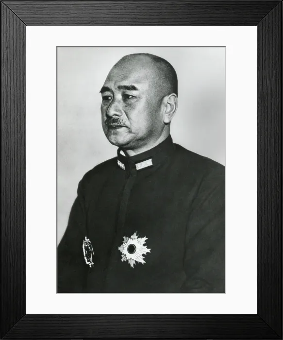 Framed Print : Admiral Shigetaro Shimada, Minister of the Japanese Navy. He knew of and approved the attack on Pearl Harbor