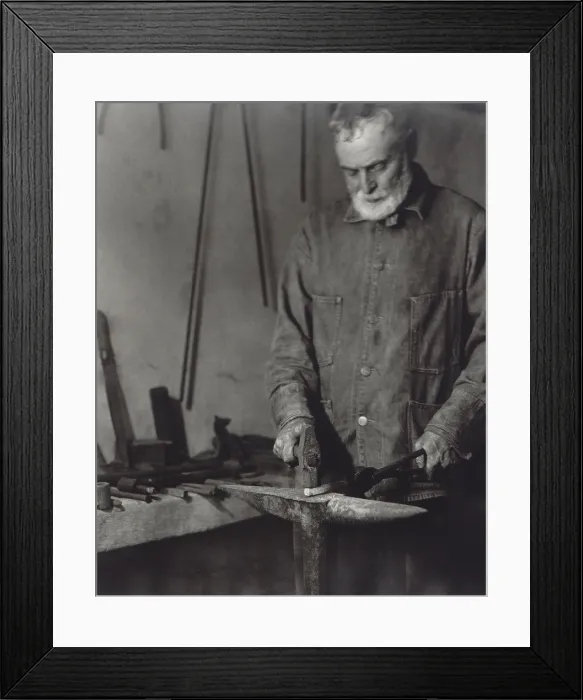 Framed Print : Brother Ricardo Belden blacksmithing, at the Hancock Shaker Village near Pittsfield, Massachusetts Framed Print : Brother Ricardo Belden blacksmithing, at the Hancock Shaker Village near Pittsfield, Massachusetts