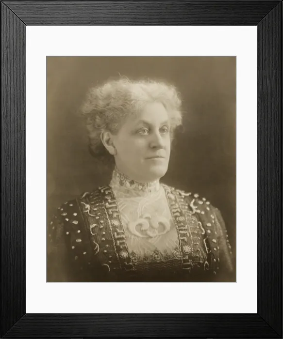 Framed Print : Carrie Chapman Catt, was president of the National American Woman Suffrage Association from 1900 to 1904 and 1915 to 1920 Framed Print : Carrie Chapman Catt, was president of the National American Woman Suffrage Association from 1900 to 1904 and 1915 to 1920