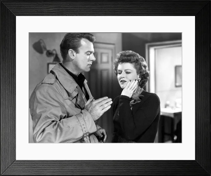 Framed Print : RAW DEAL, Dennis O'Keefe, Claire Trevor, 1948