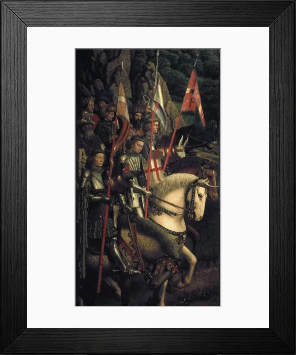 Framed Print : EYCK, Jan van (1390-1441); EYCK, Hubert van (1370-1426). The Ghent Altarpiece or Adoration of the Mystic Lamb. 1425-1432. BELGIUM. Ghent. Saint Bavo Cathedral
